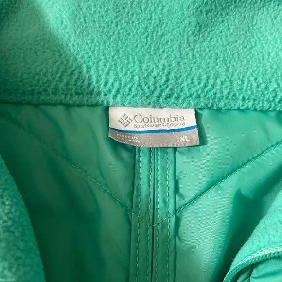 Columbia Puffer Vest-XL girls-excellent used condition-aquamarine- - Picture 2 of 10